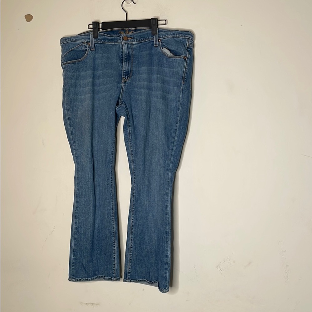 Old Navy Blue Flare Wide Leg Jeans